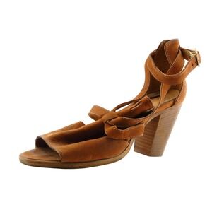 Paola Ferri Size 40 M Brown Gladiator Leather Women Sandal Shoes